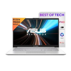 ASUS Vivobook Go 14, AMD Ryzen 5 7520U,Thin & Light (AMD Radeon iGPU/16GB RAM/512GB SSD/FHD/14/60Hz/42WHrs/Windows 11/M365 Basic (1Year)*/Office Home 2024/Cool Silver/1.38 kg) E1404FA-NK5541WS