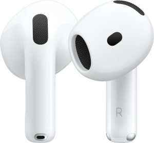 Apple AirPods 4 Wireless Earbuds, Personalised Spatial Audio,Sweat and Water Resistant Bluetooth(White, True Wireless)