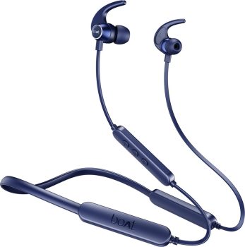 boAt Rockerz 255 Pro+ /258 Pro+ with ASAP Charge and upto 60 Hours Playback Bluetooth(Navy Blue, In the Ear)