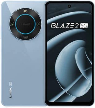 LAVA Blaze 2 5G with Dual Sim|50MP Rear Camera|5000 mAh Battery|Expandable Upto 1 TB (Glass Blue, 128 GB)(6 GB RAM)
