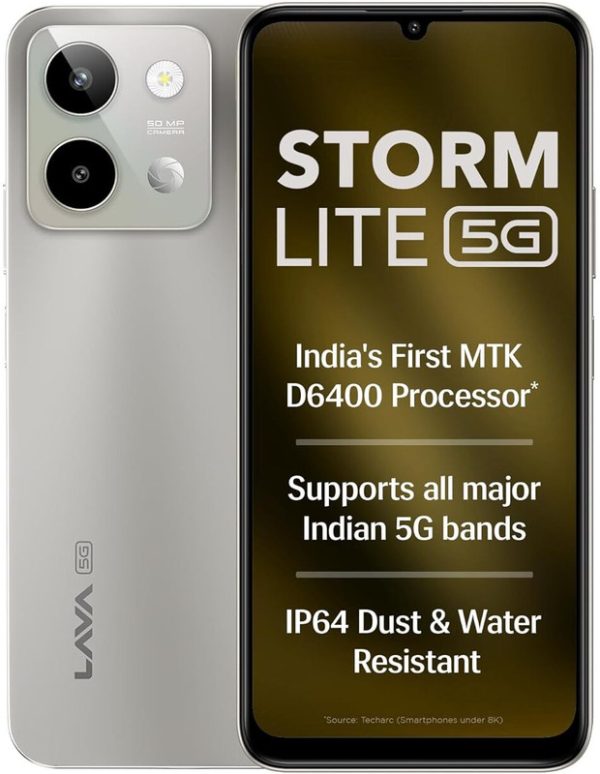 LAVA Storm Lite 5G (Cosmic Titanium, 64 GB)(4 GB RAM)