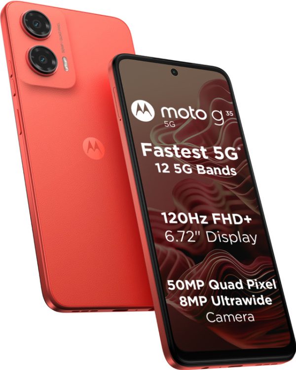 MOTOROLA g35 5G (Guava Red, 128 GB)(4 GB RAM)