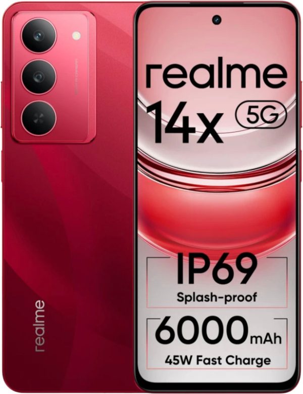 realme 14X 5G (JWEL RED, 128 GB)(6 GB RAM)