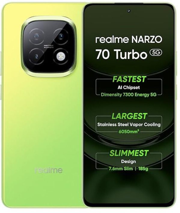 realme 70 TURBO 5G (Turbo Green, 128 GB)(6 GB RAM)