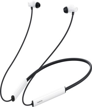realme Buds Wireless 3 with 30dB ANC, 360 degree Spatial Audio, upto 40 hours Playback Bluetooth(Vitality White, In the Ear)