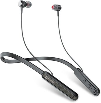 Toreto Alpha Neo Neckband with ENC , Anti Lost, Dual Device Pairing, 30Hr Playtime Bluetooth(Black, In the Ear)