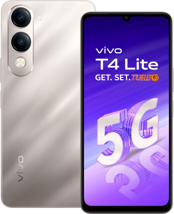 vivo T4 Lite 5G Charger in the Box (Titanium Gold, 128 GB)(4 GB RAM)