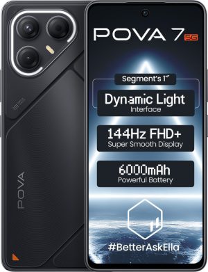 Tecno Pova 7 5G (Geek Black, 128 GB)(8 GB RAM)