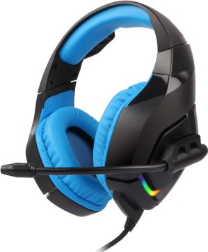 ZEBRONICS Zeb-Rush Wired Gaming(Blue, On the Ear)