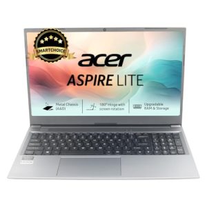 Acer [SmartChoice Aspire Lite AMD Ryzen 5-5625U Processor, 16 GB/512 GB, Full HD, 15.6"/39.62 cm, Windows 11 Home, Steel Gray, 1.59 kg, AL15-41, Metal Body, Thin and Light Laptop