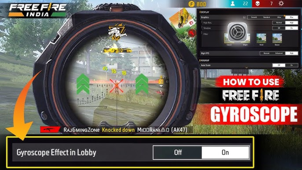 Gyroscope settings for free fire